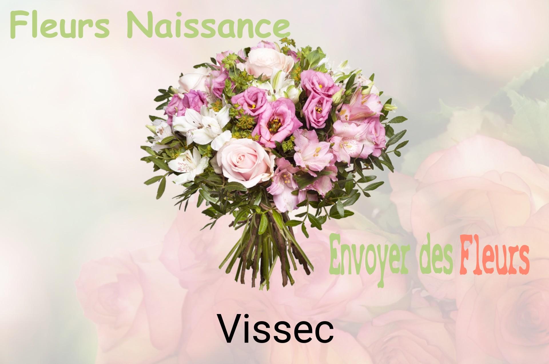 Bouquet de fleurs de naissance livré à Vissec